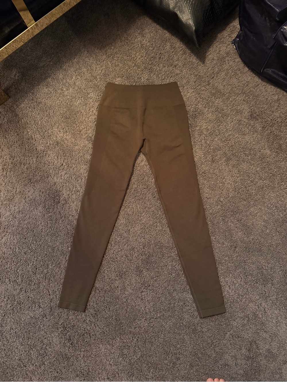 High-Waist Olive Green Leggings
